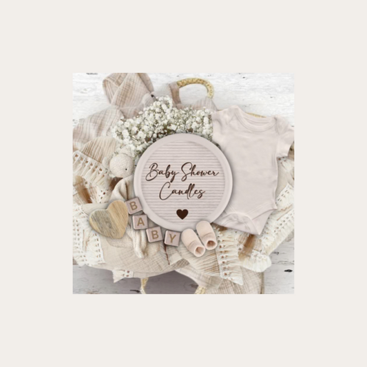 Baby Shower Custom Candles