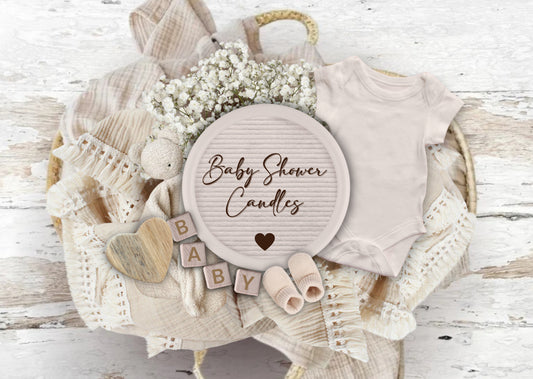 Baby Shower Custom Candles