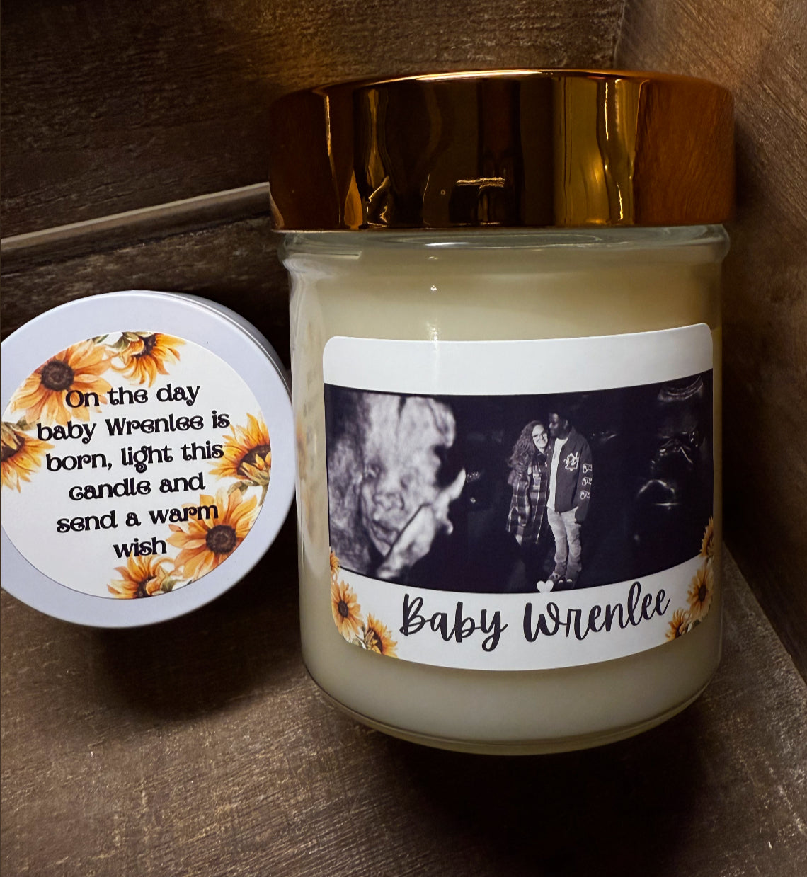 Baby Shower Custom Candles