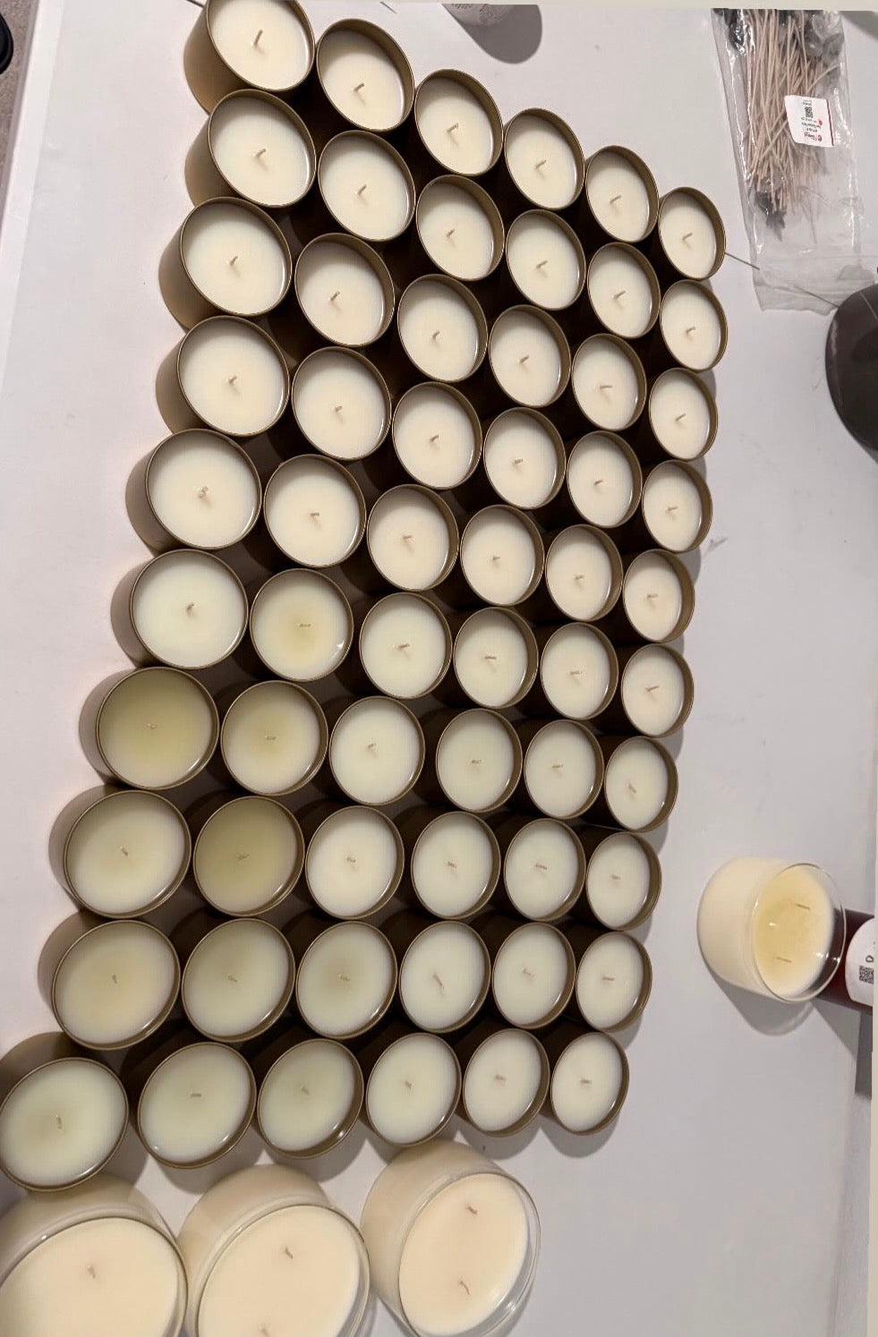 Baby Shower Custom Candles (view pictures of other orders) - please check out, with all your information and we will email you to start the order.