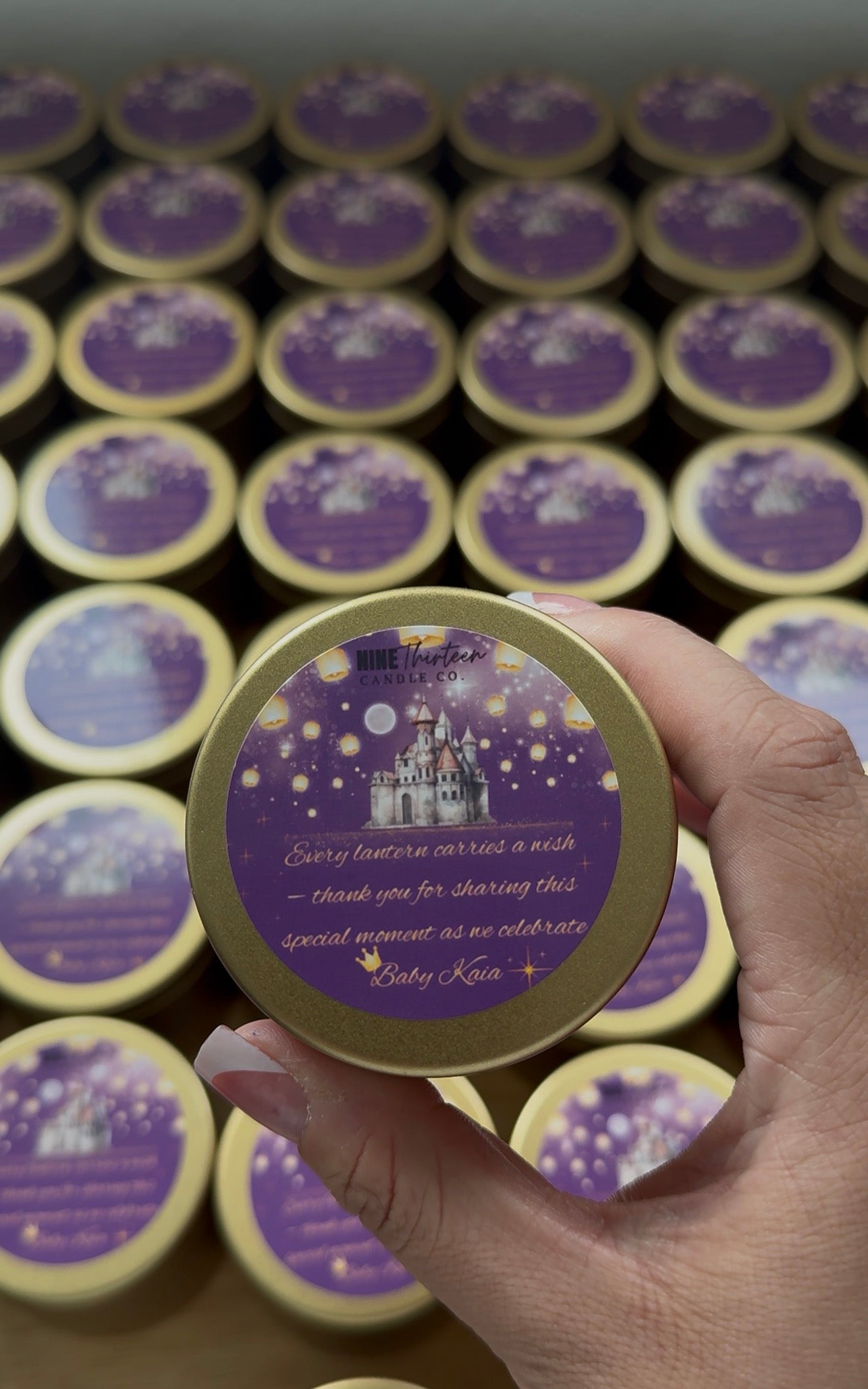 Baby Shower Custom Candles (view pictures of other orders) - please check out, with all your information and we will email you to start the order.