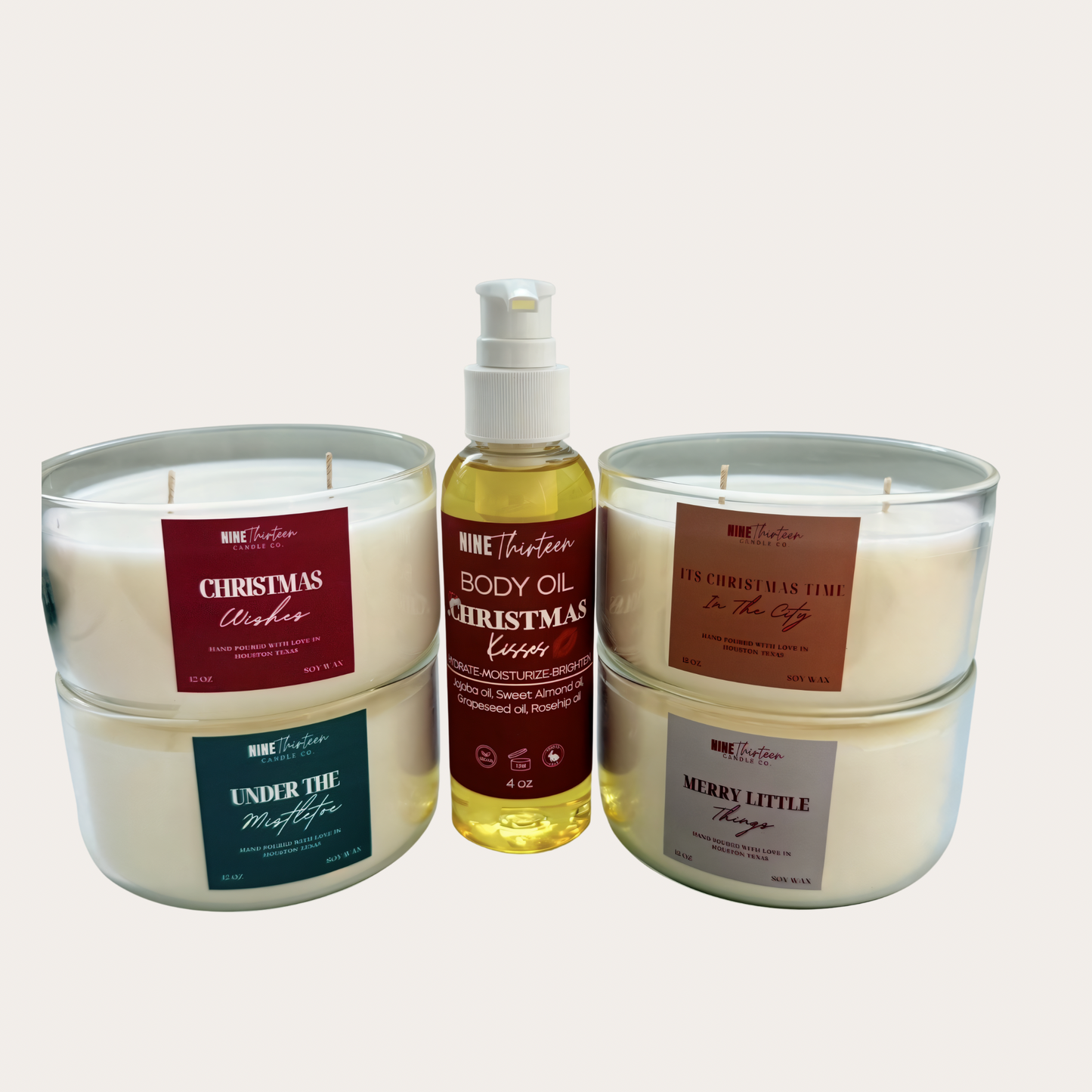 -Christmas Candle and Body Oil