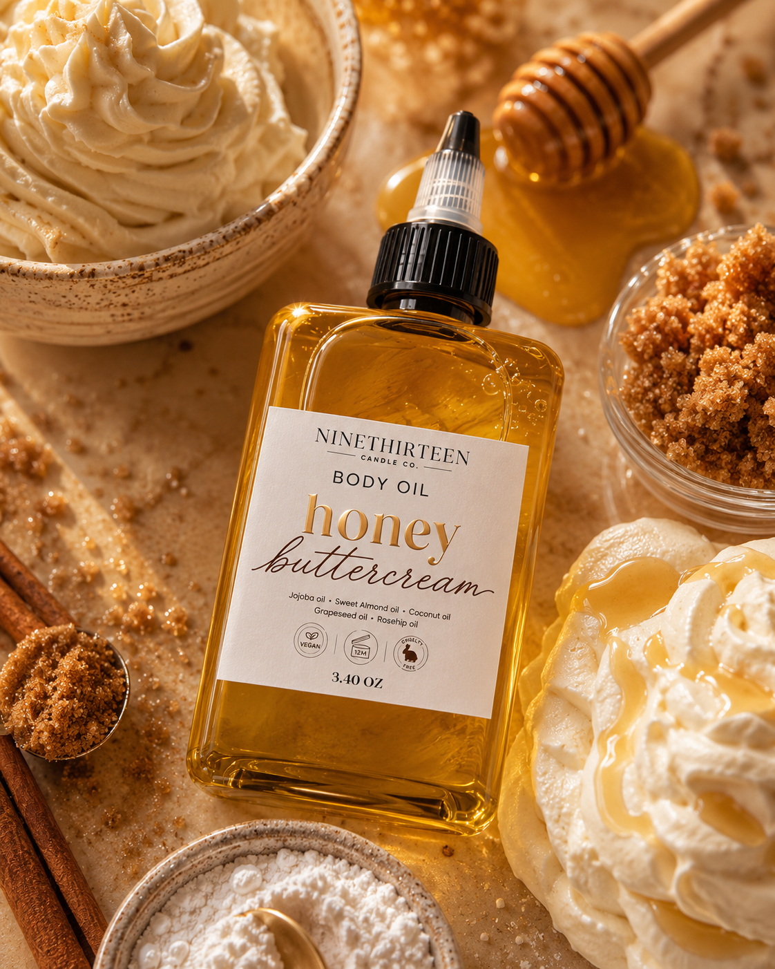 Body Oil-Sugar & Silk Collection